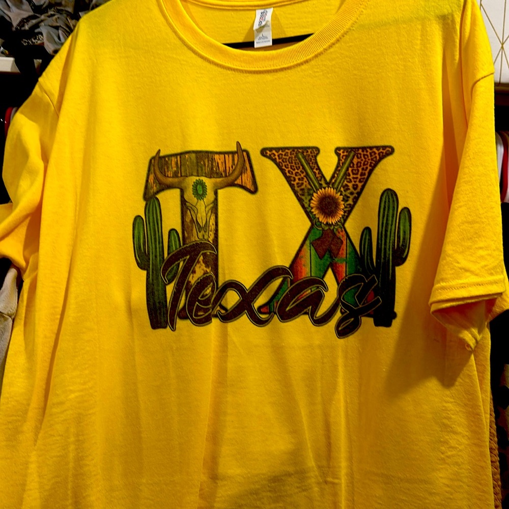 Yellow Texas tee